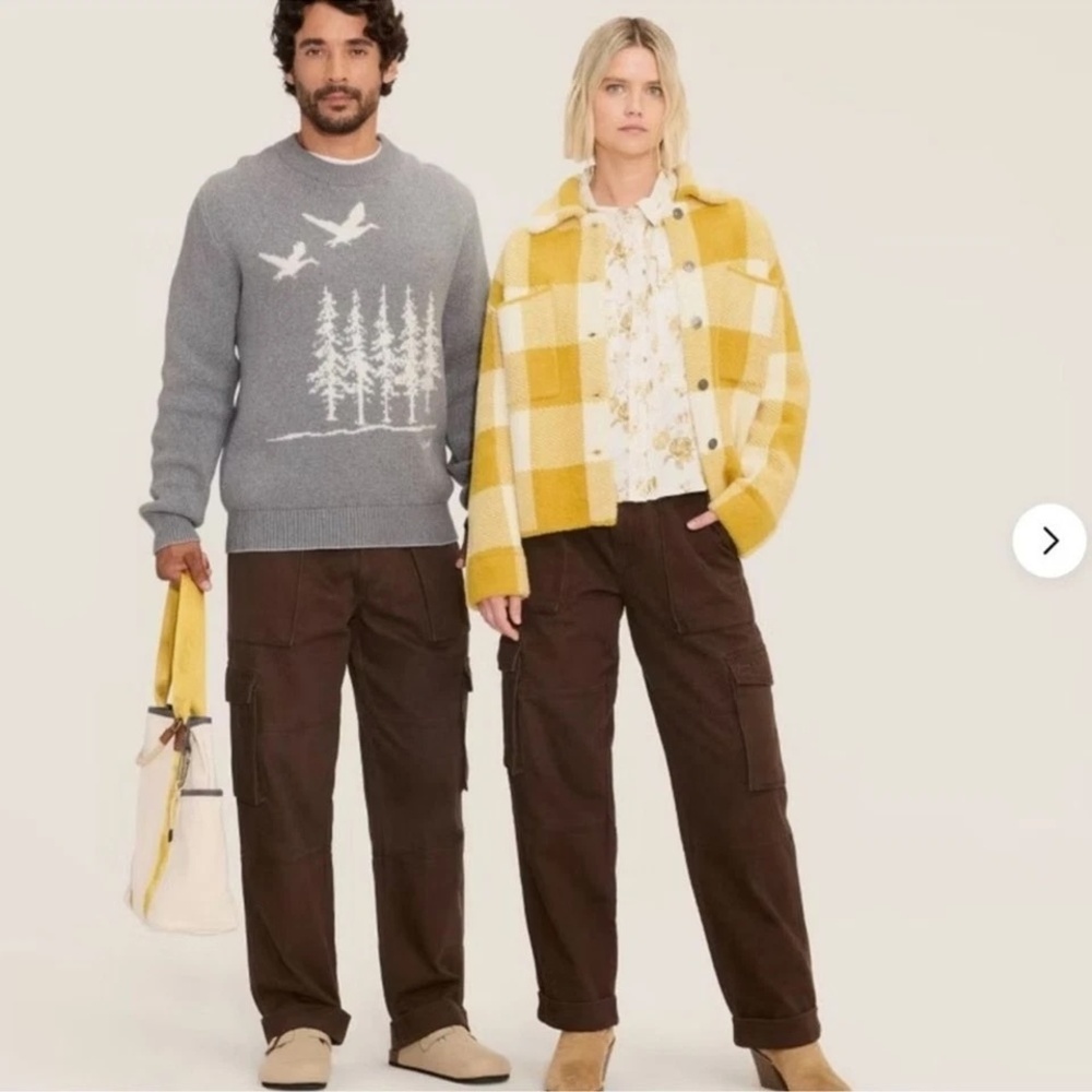 NWT Woolrich x Target Brown Slouchy Cargo Pants XXL Wide Leg Utility Streetwear